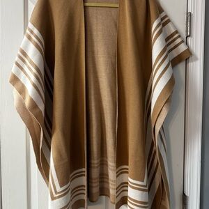 Time and Tru Tan and White Striped Cover/Shaw